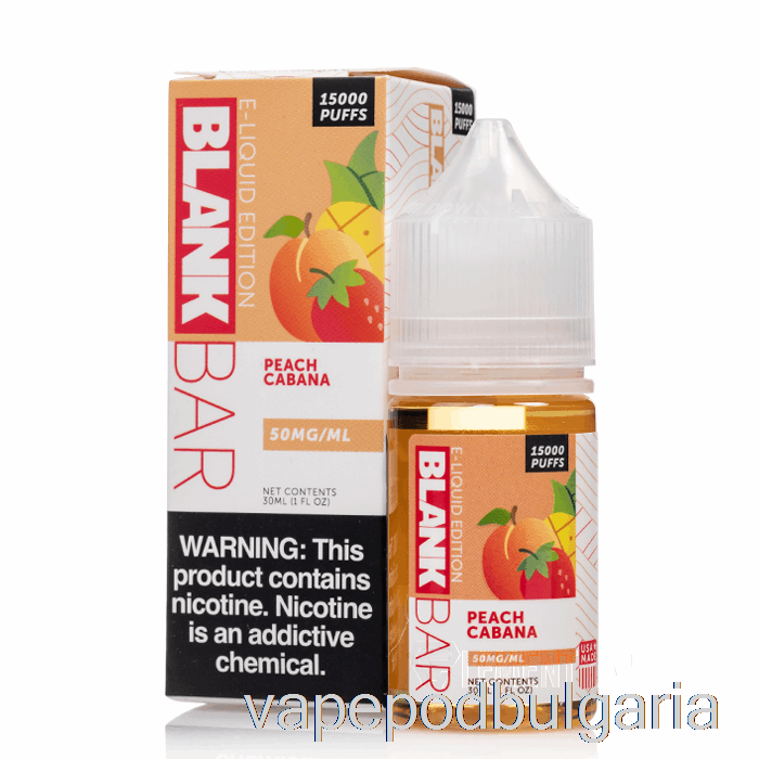 Vape Bulgaria Peach Cabana - Blank Bar Soli - 30ml 35mg